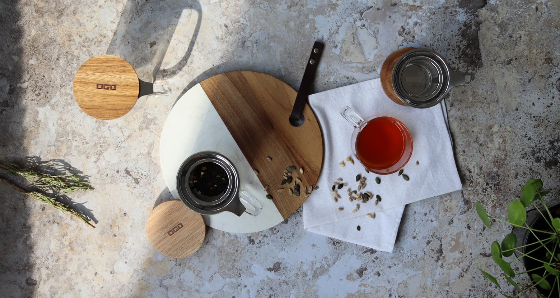 Teetasse mit Teesieb - Glas und Edelstahl - 300ml