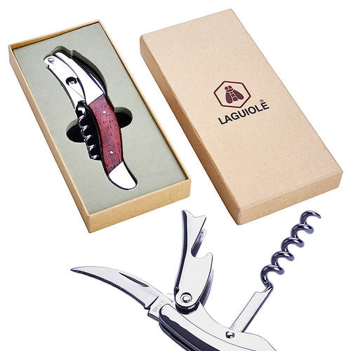 Laguiole klappbarer Korkenzieher "RED PEAR Wood"