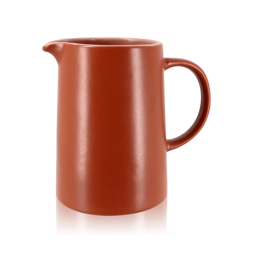 Krug aus Steinzeug - rot - 820ml von OGO