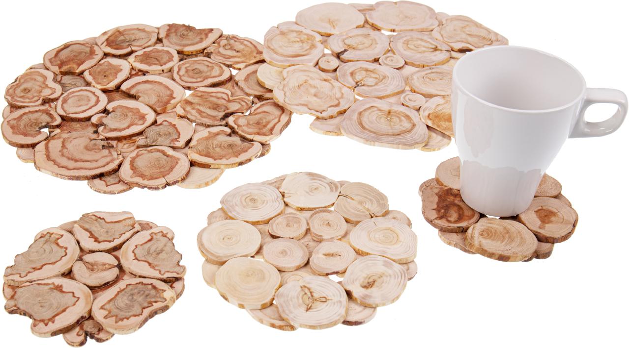 Holz Untersetzer - aus Wacholderholz - duftend