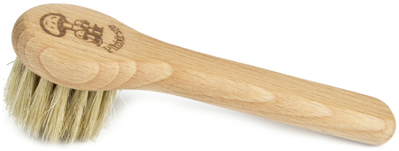Pilzbürste mit Stiel aus Buchenholz - 13 cm