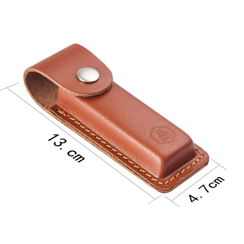 Messertasche - Gürteltasche aus Leder -für 1 Taschenmesser- braun